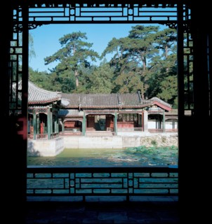 Palais d'été, Pékin, XieQu Yuan, jardin de la joie et de l'harmonie, Chine