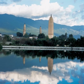 Trois pagodes de Dali, province du Yunnan, Chine