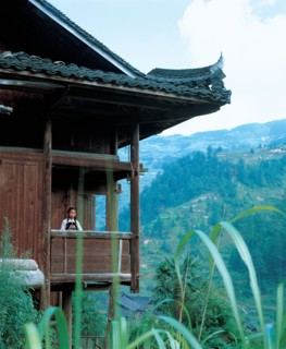Maison, district de Leishan, province du Guizhou, Chine