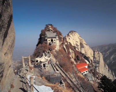Pic nord du Mont Huashan, Shanxi, Chine