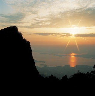 Le Mont Lushan, lac Poyang, Chine