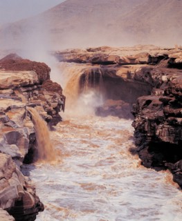 Torrent et rochers, Chine
