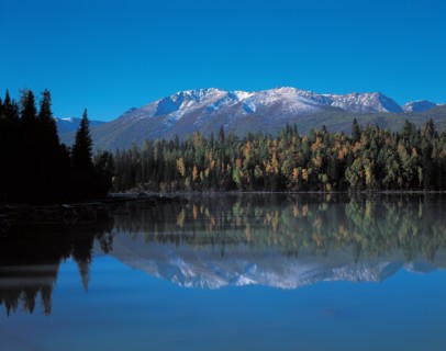 Forêt au bord d'un lac, Chine