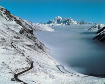 Paysage enneigé et brumeux, Chine