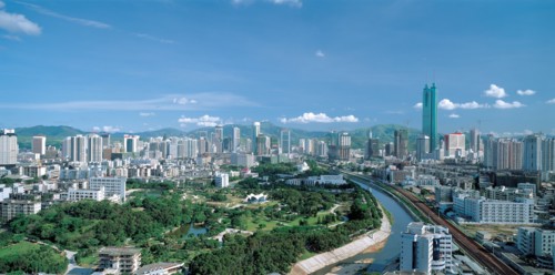 Paysage urbain, Shenzen, Chine