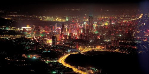 Paysage urbain, Shenzen, Chine