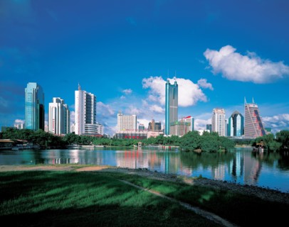 Paysage urbain, Shenzen, Chine