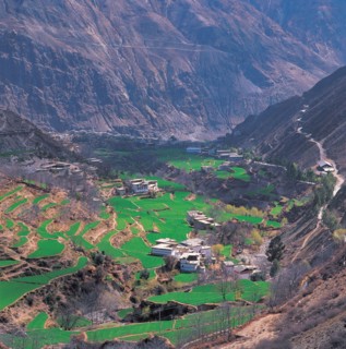 Vallée encaissée, Chine