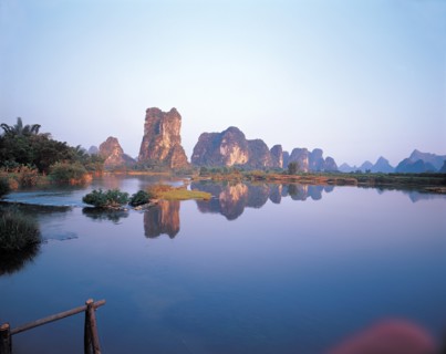 Lac de Lijiang, à Guilin,dans la province du Guangxi, Chine