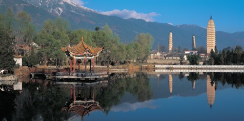 Les Trois Pagodes du Temple Chongshen, Chine