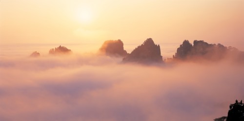 Le Mont Huang, dans la province d'Anhui, Chine