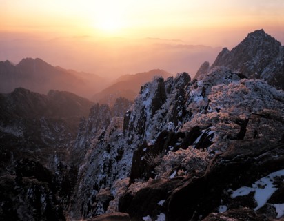 Le Mont Huang, dans la province d'Anhui, Chine