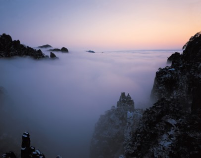 Le Mont Huang, dans la province d'Anhui, Chine