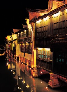 Maisons illuminées, Chine