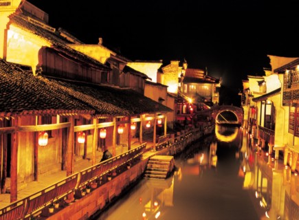 Village sur l'eau, Chine