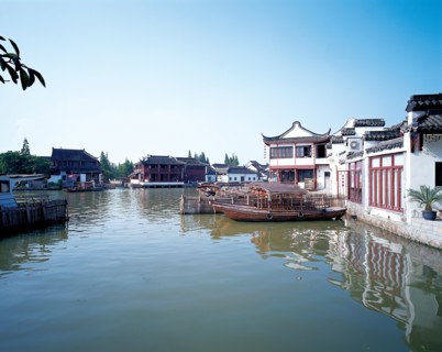 Village au bord de l'eau, Chine
