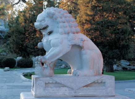 Lion en pierre, Chine
