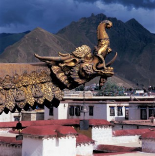 Lhasa, Jokhang Lamasery, Tibet, Chine