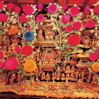 Sculpture, Qinghai, Chine