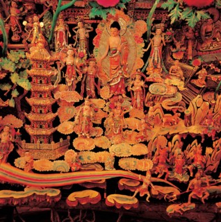 Sculpture, Qinghai, China