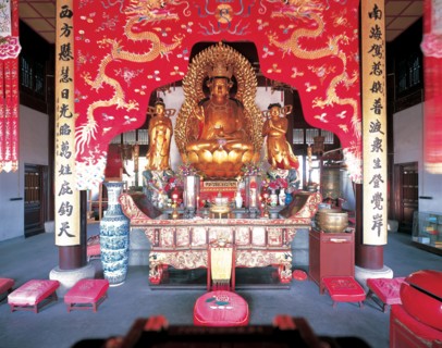 Le Temple de la Ville de Dieu à Shanghaï, Chine