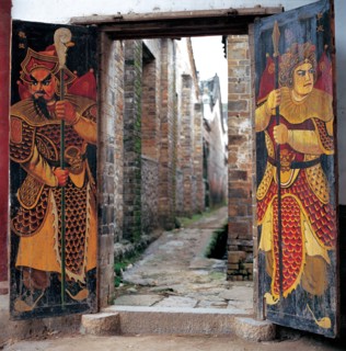 Battants de porte, Chine