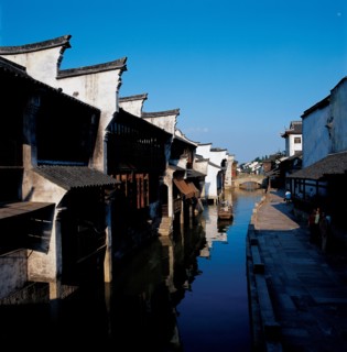 Village au bord de l'eau, Chine