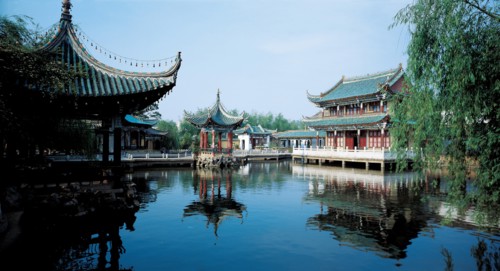 Jardin du lac Cuihu, Chine