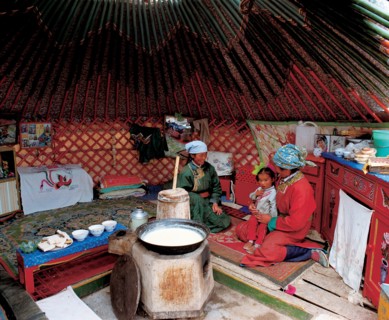 Habitation, Mongolie intérieure, Chine