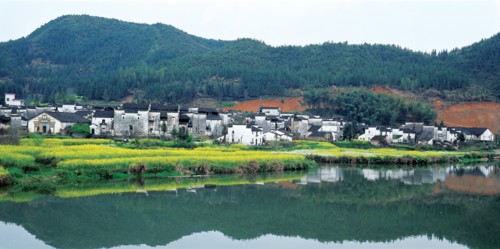 Habitations, province de l'Anhui, Chine