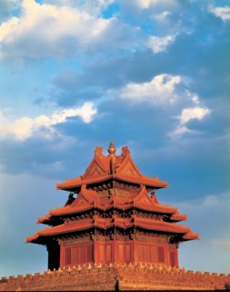 Toit d'une maison traditionnelle, Chine