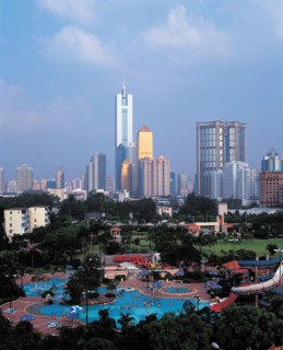 Vue de la Tour Zhongxin, Chine