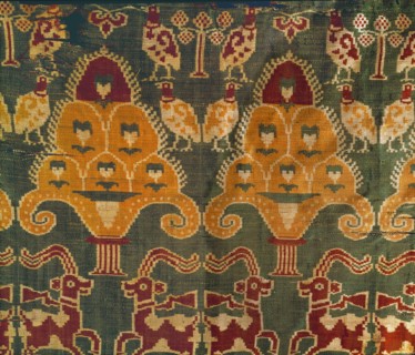 Tissu à motifs ornithologiques, Chine