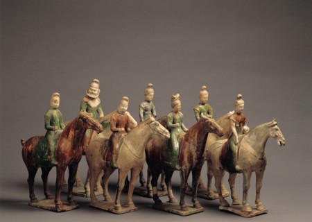 Cavaliers de style perse, période Tang, Chine