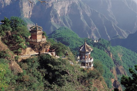 Le mont Kongtong, près de Ping Liang, Gansu
