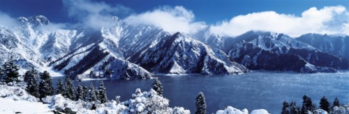 The Tianchi Lake on Mount Tianshan,Sinkiang Province,China
