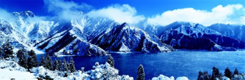 The Tianchi Lake on Mount Tianshan,Sinkiang Province,China