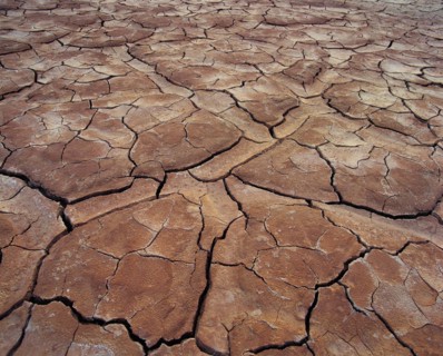 The dry river bed of a part of Yellow River in Gobi,Gansu Province,China