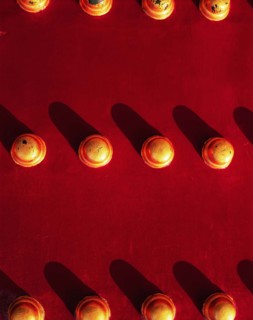 The knob on the red painted gate of the Forbidden City,Beijing,China