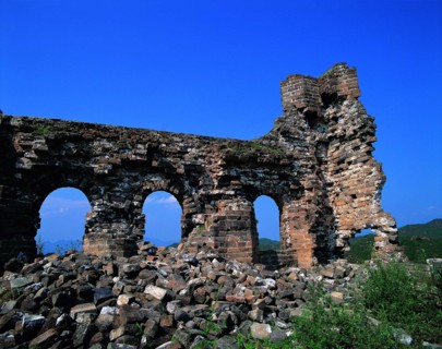 The ruins of Jinshanling Great Wall,Hebei Province,China