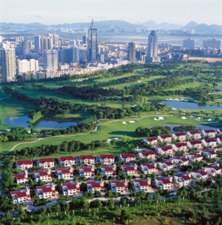 Golf course in Shenzhen, China
