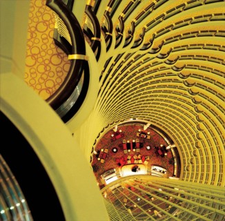 The interior scene of Jinmao Tower,Shanghai,China