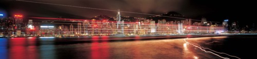 Nightscape of Victoria Harbour, Hong Kong