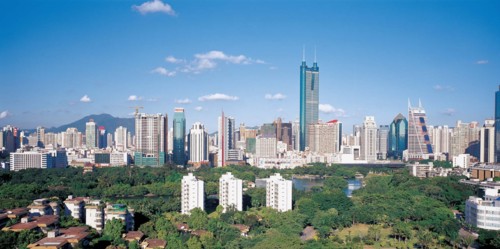 The cityscape of Shenzhen,China