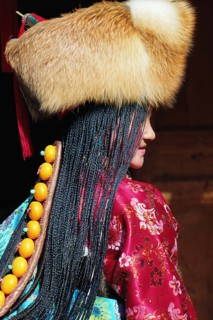 Ethnic costume for Tibetan woman