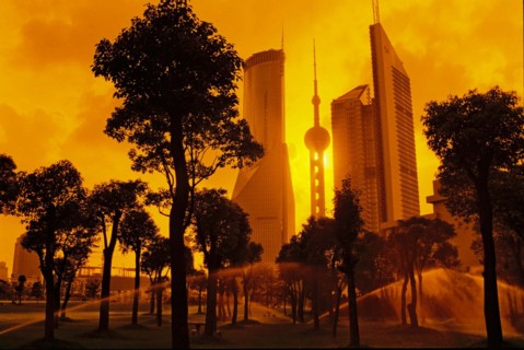 Lujiazui Financial Zone of Pudong,Shanghai,China