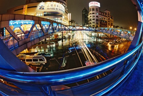 Overbridge over Sichuan road,Shanghai,China