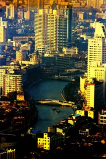 Buildings along Suzhou river,Shanghai,China