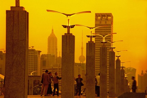 Century Avenue in Pudong,Shanghai,China