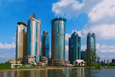 Office building in Lujiazui financial zone of Pudong,Shanghai,China